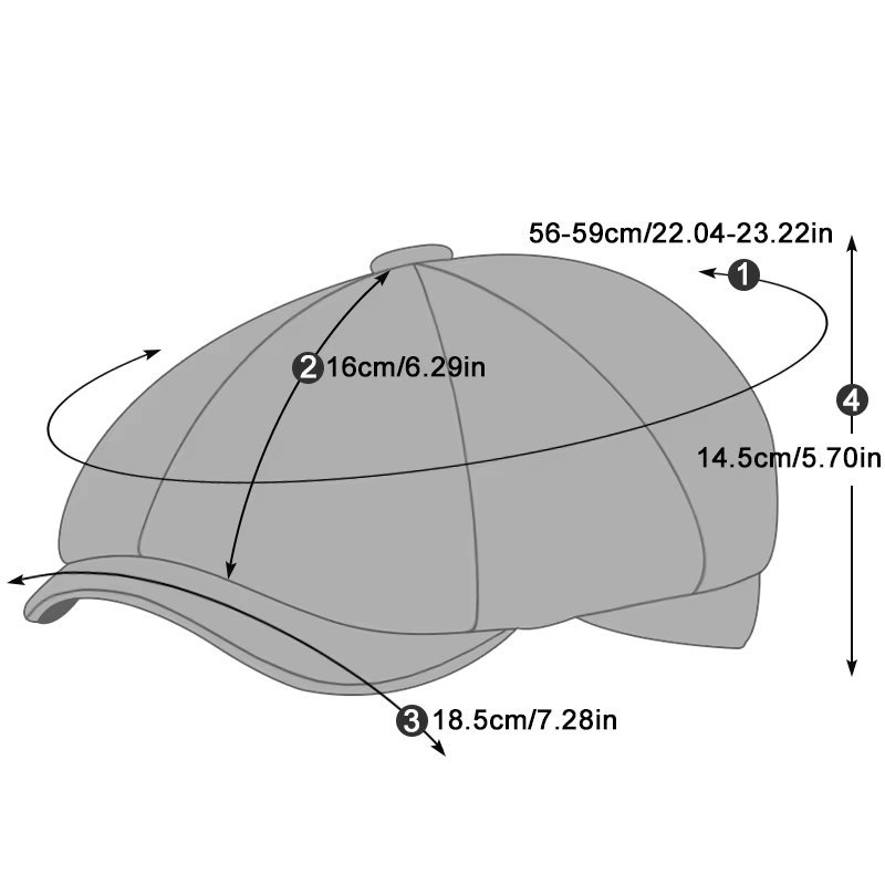 Bereta pentru barbati SP026 Negru 3