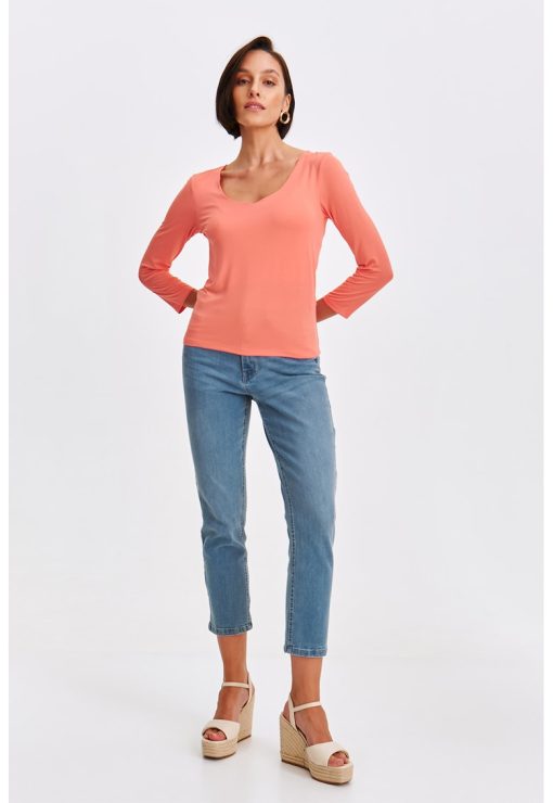 Bluza cu decolteu adanc-FEMEI/IMBRACAMINTE/Bluze-IMBRACAMINTE/Bluze