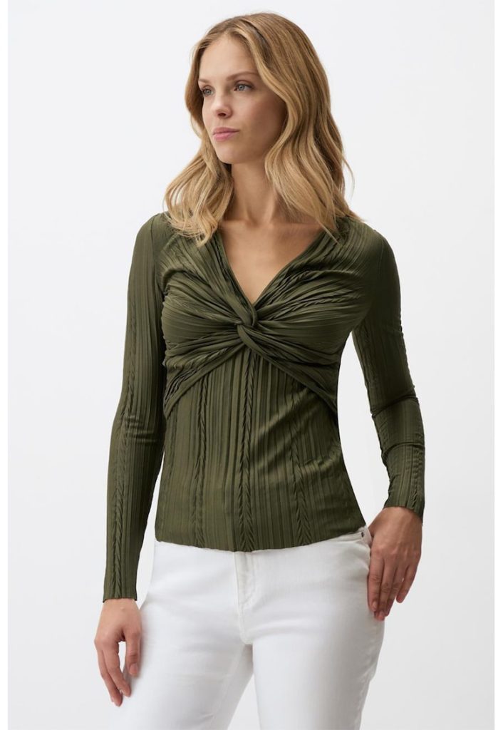 Bluza cu nod frontal-FEMEI/IMBRACAMINTE/Bluze-IMBRACAMINTE/Bluze
