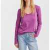 Bluza de bumbac cu decolteu in V-FEMEI/IMBRACAMINTE/Bluze-IMBRACAMINTE/Bluze