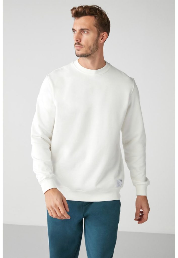 Bluza de trening cu decolteu rotund-BARBATI/IMBRACAMINTE/Hanorace-IMBRACAMINTE/Hanorace