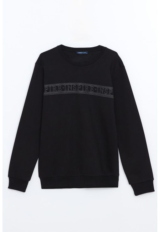 Bluza de trening din amestec de bumbac-BARBATI/IMBRACAMINTE/Hanorace-IMBRACAMINTE/Hanorace