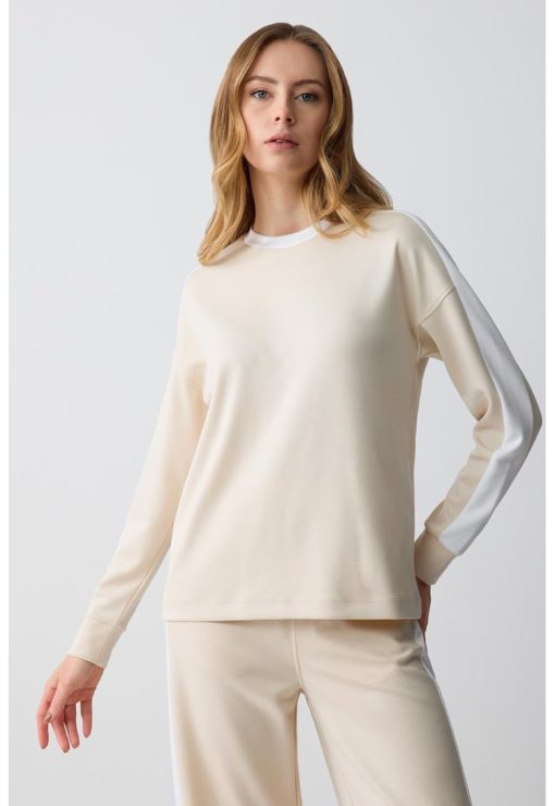 Bluza de trening lejera din amestec de modal-FEMEI/IMBRACAMINTE/Hanorace-IMBRACAMINTE/Hanorace