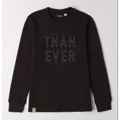 Bluza din bumbac cu text brodat-BAIETI/IMBRACAMINTE/Bluze-IMBRACAMINTE/Bluze