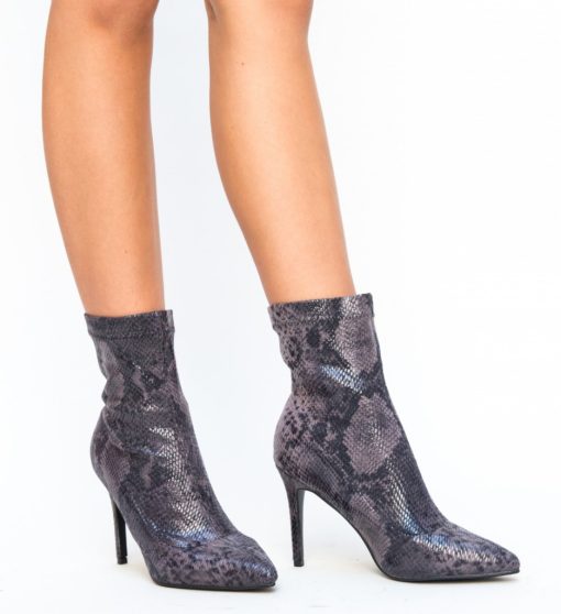 Botine Selema Negre-Botine-Botine cu toc subțire