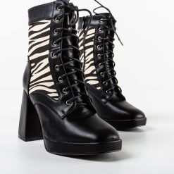 Botine dama Lokan Negre 6