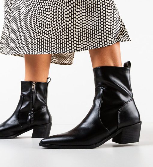 Botine dama Oreb Negre-Cizme-Ciocate dama