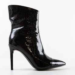 Botine dama Yassin Negre 4