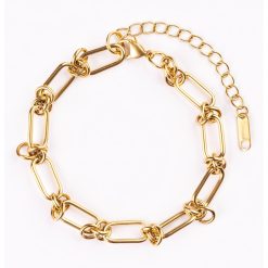Bratara din lant placata cu aur de 18K-FEMEI/GENTI SI ACCESORII/Bijuterii-GENTI SI ACCESORII/Bijuterii