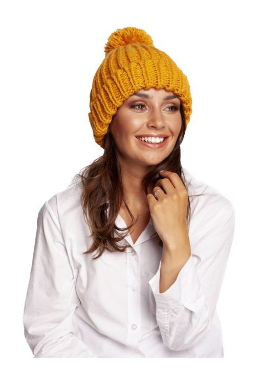 Caciula femei -  Acril - Universal - Galben-FEMEI/GENTI SI ACCESORII/Palarii
