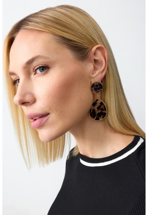 Cercei drop cu animal print-FEMEI/GENTI SI ACCESORII/Bijuterii-GENTI SI ACCESORII/Bijuterii