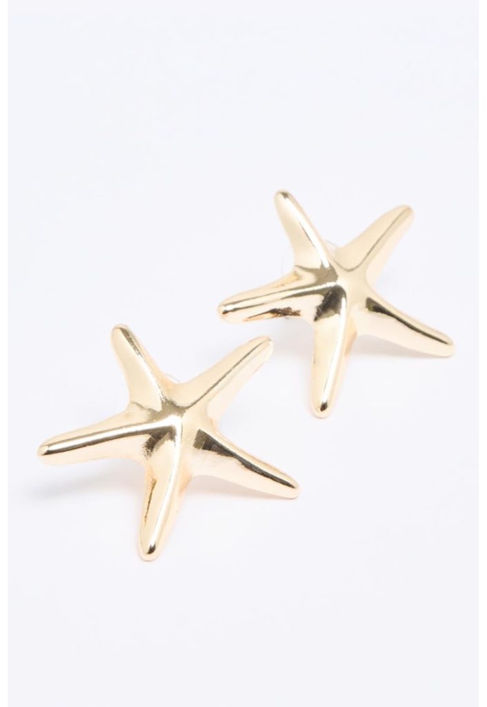 Cercei in forma de stea de mare-FEMEI/GENTI SI ACCESORII/Bijuterii-GENTI SI ACCESORII/Bijuterii
