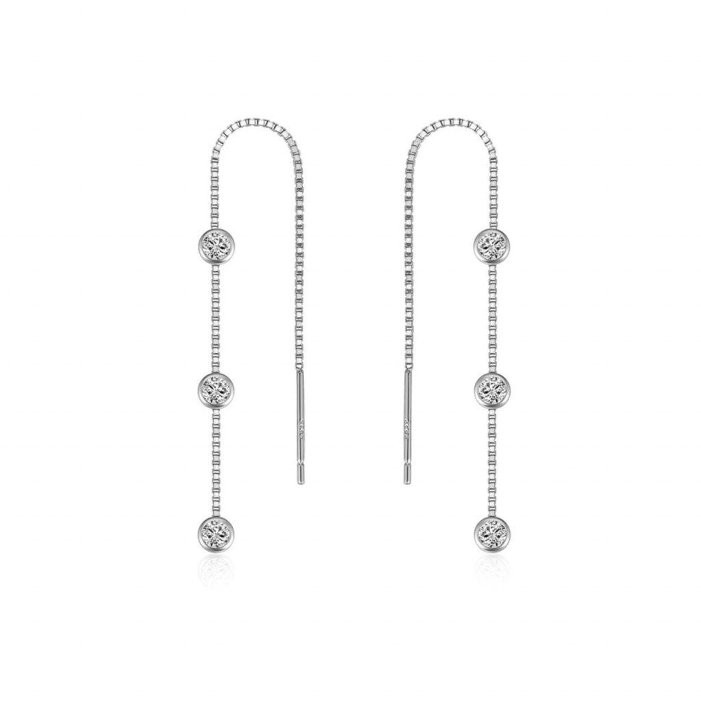 Cercei lungi argint 925