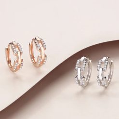 placati cu rodiu-Bijuterii argint dama-Cercei argint dama