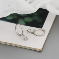 placati cu rodiu-Bijuterii argint dama-Cercei argint dama