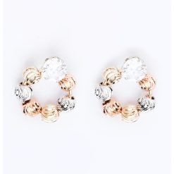 Cercei rotunzi cu aspect lucios-FEMEI/GENTI SI ACCESORII/Bijuterii-GENTI SI ACCESORII/Bijuterii