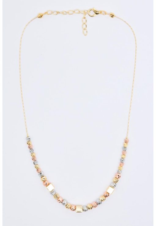 Colier cu margele si zirconiu-FEMEI/GENTI SI ACCESORII/Bijuterii-GENTI SI ACCESORII/Bijuterii