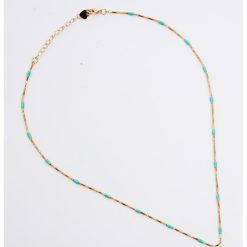 Colier cu margele turcoaz-FEMEI/GENTI SI ACCESORII/Bijuterii-GENTI SI ACCESORII/Bijuterii