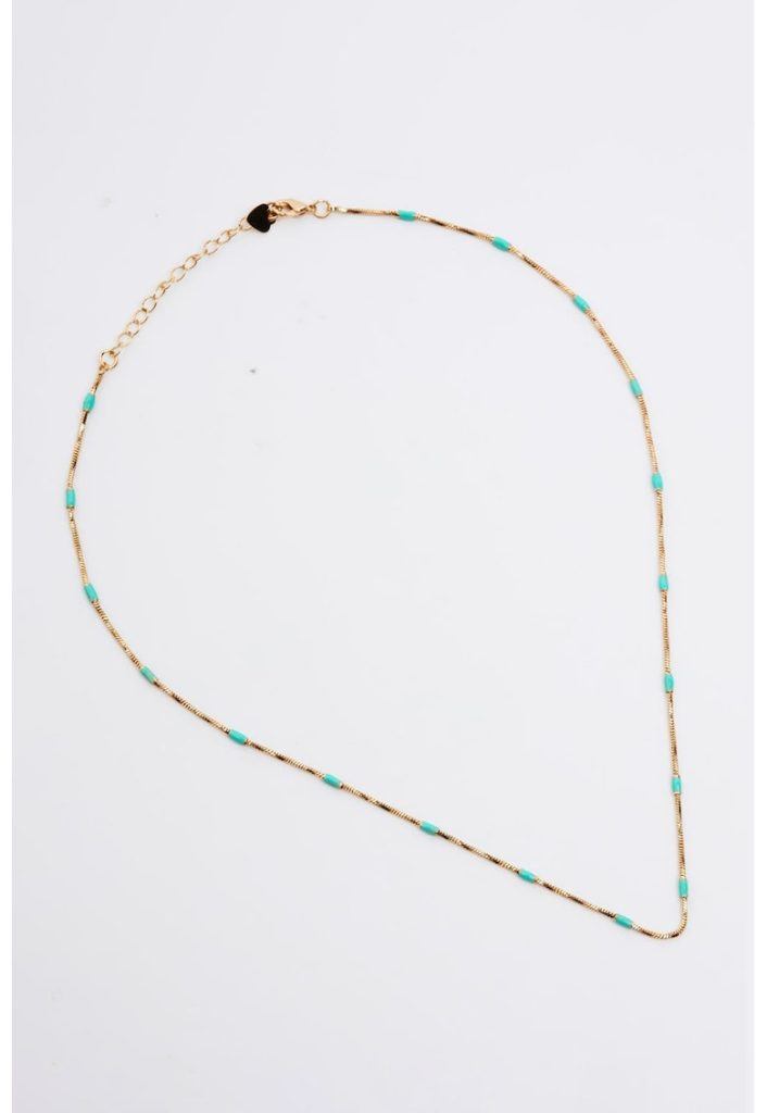 Colier cu margele turcoaz-FEMEI/GENTI SI ACCESORII/Bijuterii-GENTI SI ACCESORII/Bijuterii