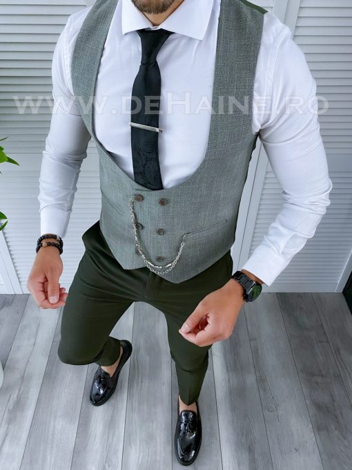Compleu barbati  Vesta + Pantaloni B1469 Y18-2-Costume barbati > Compleuri barbati