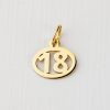 ELM Charm - 18 ani - Argint 925 placat cu Aur Galben 18K-ELEMENT for OPTIONS >> ELM-CHARM