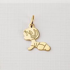 ELM Charm - Baby boy - Argint 925 placat cu Aur Galben 18K-ELEMENT for OPTIONS >> ELM-CHARM
