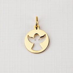 ELM Charm - Banut cu ingeras - Argint 925 placat cu Aur Galben 14K-ELEMENT for OPTIONS >> ELM-CHARM