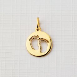 ELM Charm - Banut cu picioruse - Argint 925 placat cu Aur Galben 18K-ELEMENT for OPTIONS >> ELM-CHARM