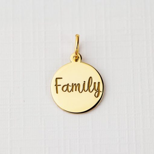 ELM Charm - Banut family - Argint 925 placat cu Aur Galben 18K-ELEMENT for OPTIONS >> ELM-CHARM