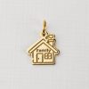 ELM Charm - Casa family - Argint 925 placat cu Aur Galben 18K-ELEMENT for OPTIONS >> ELM-CHARM