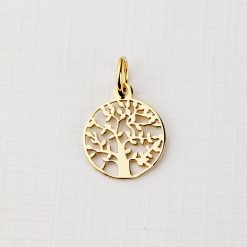 ELM Charm - Copacul vietii - Argint 925 placat cu Aur Galben 18K-ELEMENT for OPTIONS >> ELM-CHARM