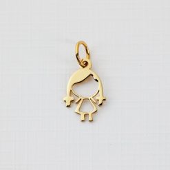 ELM Charm - Fetita - Argint 925 placat cu Aur Galben 18K-ELEMENT for OPTIONS >> ELM-CHARM