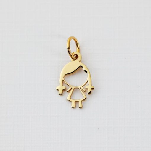 ELM Charm - Fetita - Argint 925 placat cu Aur Galben 18K-ELEMENT for OPTIONS >> ELM-CHARM