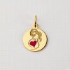 ELM Charm - Girl mama - Argint 925 placat cu Aur Galben 18K-ELEMENT for OPTIONS >> ELM-CHARM