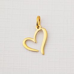 ELM Charm - Inima - Argint 925 placat cu Aur Galben 18K-ELEMENT for OPTIONS >> ELM-CHARM