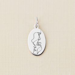 ELM Charm - Oval cuplu - Argint 925-ELEMENT for OPTIONS >> ELM-CHARM