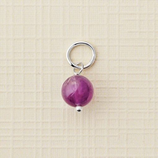ELM Charm - Picatura de Ametist - Argint 925-ELEMENT for OPTIONS >> ELM-CHARM