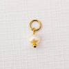 ELM Charm - Picatura de perla - Argint 925 placat cu Aur Galben 18K-ELEMENT for OPTIONS >> ELM-CHARM