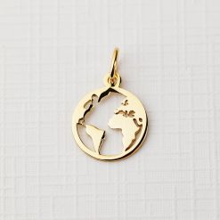 ELM Charm - Planeta - Argint 925 placat cu Aur Galben 18K-ELEMENT for OPTIONS >> ELM-CHARM