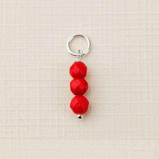 ELM Charm - Sirag 3 Coral fatetat - Argint 925-ELEMENT for OPTIONS >> ELM-CHARM