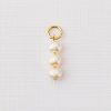 ELM Charm - Sirag trei perle - Argint 925 placat cu Aur Galben 18K-ELEMENT for OPTIONS >> ELM-CHARM