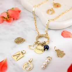 ELM-Origin – Lănțișor bază MINI PAPERCLIP – Argint placat cu Aur Galben 18K-ELEMENT >> Creeaza bijuteria ta ELEMENT