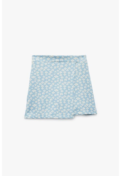 Fusta-pantalon cu model floral-FETE/IMBRACAMINTE/Sorturi-IMBRACAMINTE/Sorturi