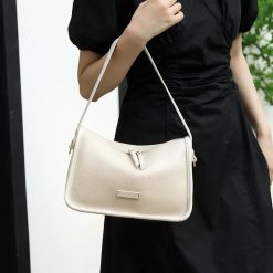 Geanta dama Ailith GT2387 piele naturala Crem 6