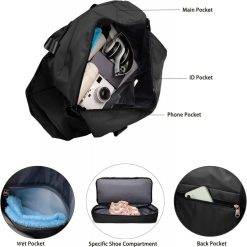 Geanta de calatorie unisex Alaia GT2219 Negru 3