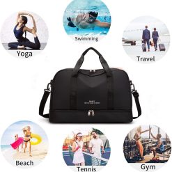 Geanta de calatorie unisex Alaia GT2219 Negru 5