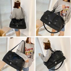 Geanta de calatorie unisex Alaia GT2219 Negru 6