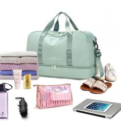 Geanta de calatorie unisex Alaia GT2220 Verde 4