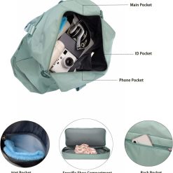 Geanta de calatorie unisex Alaia GT2220 Verde 6