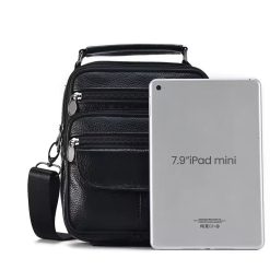 Geanta de umar pentru barbati Oriol GT3262 piele naturala Negru 6